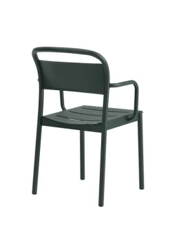 Outlet Muuto Linear Steel Armchair Dark Green