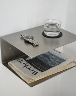 Fashion Acier Studio Lund Bedside Table Stainless Steel
