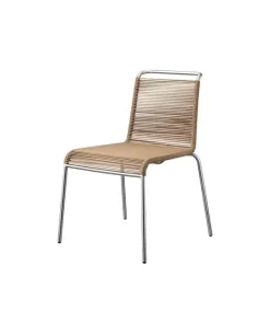 Online FDB Møbler / Furniture M20 Teglgaard - Outdoor Chair Stål / Brun Meleret