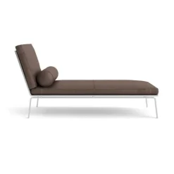 Best NORR11 MAN Chaise Lounge Vintage Leather - Dark Brown 21001