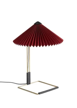 Best HAY MATIN Table Lamp / Small Oxide Red / Polished Brass