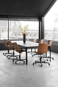 Best Fredericia Furniture MESA Table 4630 by Welling/Ludvik Black Linoleum / Black Aluminium