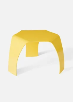 Hot A. Petersen Metal Stool by Ole Schjøll Yellow