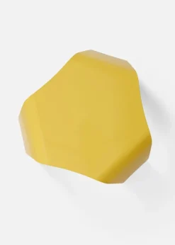 Hot A. Petersen Metal Stool by Ole Schjøll Yellow