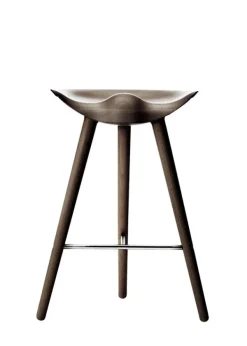 Sale Audo Copenhagen ML 42 Bar Stool Lav - Brunolieret Eg/Stål