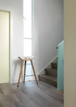 Sale Audo Copenhagen ML 42 Bar Stool Lav - Brunolieret Eg/Stål