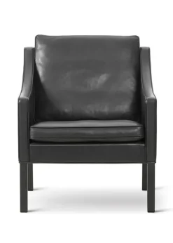 Best Fredericia Furniture Mogensen Club Chair 2207 by Børge Mogensen Max 98 Black / Black Lacquered Oak