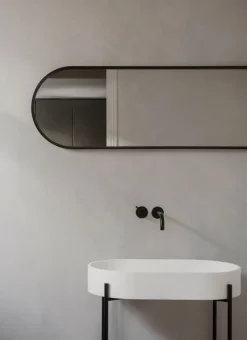 Sale Audo Copenhagen Norm Wall Mirror Oval - Black