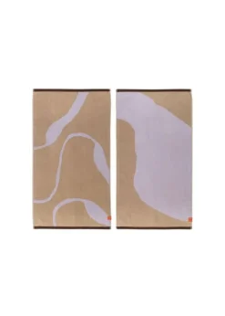 Best Mette Ditmer NOVA ARTE Guest Towel - 2-pack Sand / Lilac