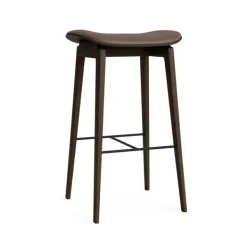 Sale NORR11 NY11 Bar Stool - H75 Stel: Dark smoked / Polstring: Dunes - Dark Brown 21001