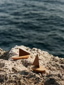 Sale Ferm Living Opty Boat Set of 2 - Dark Pecan/Oak