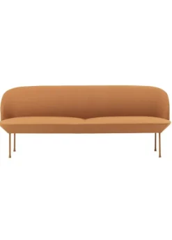 Clearance Muuto Oslo Sofa / 3-Seater Vidar 472 / Mørkegrå ben