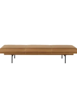 Online Muuto Outline Daybed Stel: Sort / Stoftype: Cognac Refine Læder