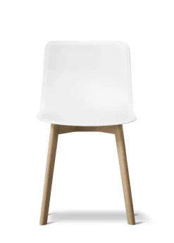 Best Fredericia Furniture Pato Wood Chair 4225 by Welling/Ludvik White