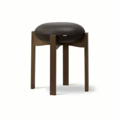 Sale Fredericia Furniture Pioneer Stool 6830 / By Maria Bruun Primo 86-1 Dark Brown / Smoked Oak Stained