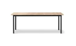 Sale Fredericia Furniture Plan Table Extendable 6632 / By Edward Barber & Jay Osgerby Oak Light Oil / Black