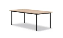 Sale Fredericia Furniture Plan Table Extendable 6632 / By Edward Barber & Jay Osgerby Oak Light Oil / Black
