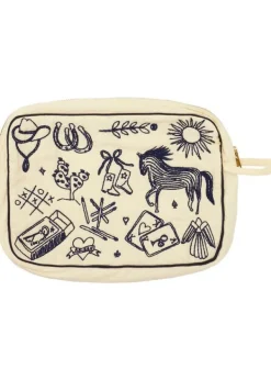 HABIBA Polly Embroidery Toiletry Bag