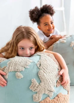New Lorena Canals Pouf World Map