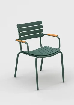 Best HOUE Reclips Dining Chair Olive Green