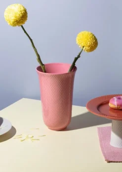 Lyngby Porcelain Rhombe Color Vase H20