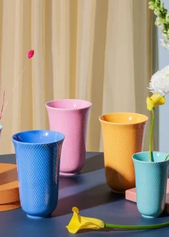 Lyngby Porcelain Rhombe Color Vase H20