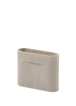 Best Muuto Ridge Vase Small - Beige