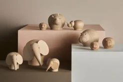 Online Woud Rina - Rhinoceros Massivt egetræ - Medium
