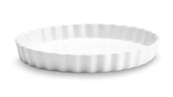 Clearance Pillivuyt Rund Tærteform Nr 10 - Hvid - 29 cm