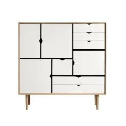 Best Andersen Furniture S3 storage sideboard Hvidolieret Eg / Alpino