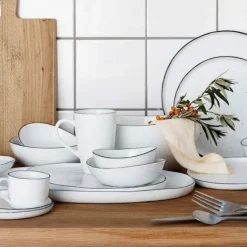 Sale Broste CPH Salt - Tallerken Kurvert tallerken - Stock sale