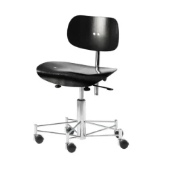 Clearance PLEASE WAIT to be SEATED SBG197R Office Chair / By Egon Eiermann Black