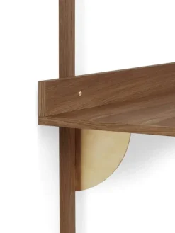 Discount Ferm Living Sector Desk Smoked Oak/Brass