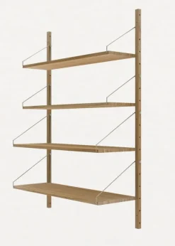 Best FRAMA Shelf Library H1148 / Single Section Natural Oak
