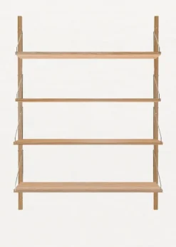 Best FRAMA Shelf Library H1148 / Single Section Natural Oak