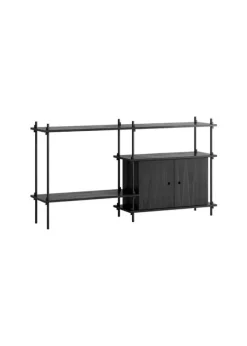 Fashion MOEBE Shelving system - S.85.2.C Sort / Sort