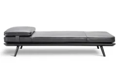 Clearance Fredericia Furniture Spine Lounge Suite Daybed 1700 by Space Copenhagen Primo 88 Black / Black Lacquered Oak