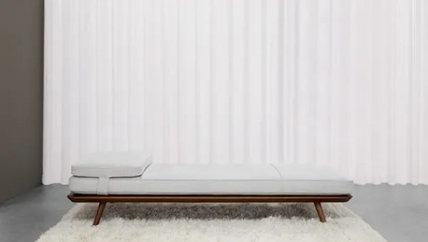 Clearance Fredericia Furniture Spine Lounge Suite Daybed 1700 by Space Copenhagen Primo 88 Black / Black Lacquered Oak