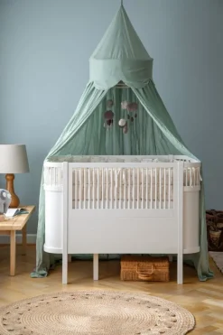 Clearance Sebra Stjerne sengehimmel Dusty Green