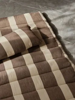 Discount Ferm Living Strand Quilted Matress Carob Brown/Parchment