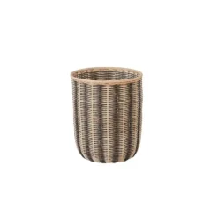 Best OYOY LIVING Striped Storage Basket Nature / Black