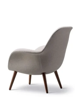 Sale Fredericia Furniture Swoon Lounge Petit Chair 1774 by Space Copenhagen Sunniva 717 / Lacquered Walnut