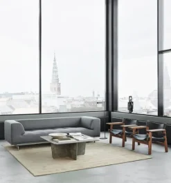 Sale Fredericia Furniture Tableau Coffee Table 1966 by Space Copenhagen Dark Atlantico Limestone