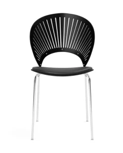 Sale Fredericia Furniture Trinidad Chair 3396 by Nanna Ditzel Omni 301 Black / Black Ash / Chrome
