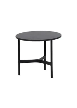 Best Cane-line Twist Coffee Table - Small Base: Lava Grey, Aluminium / Top: Fossil Grey, Ceramic
