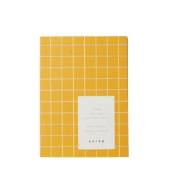 New NOTEM UMA Notebook - Small Ochre Check