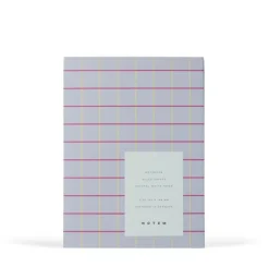 Clearance NOTEM UMA Notebook - Small Lavender Check