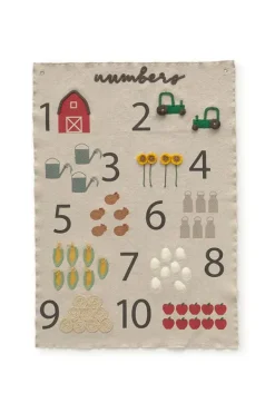 Børn Lorena Canals Wall Hanger Farm Numbers