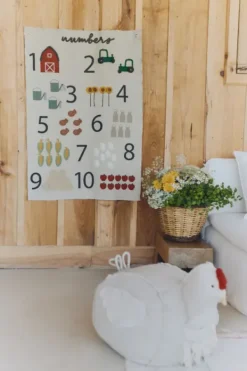 Børn Lorena Canals Wall Hanger Farm Numbers