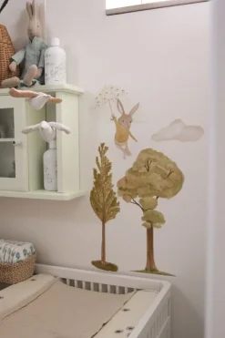 Clearance That's Mine Wallsticker Emma the umbrella flyer Brown